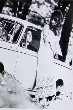 Jim séducteur pour les besoins de la promotion de la nouvelle Ford Corsair en 1966